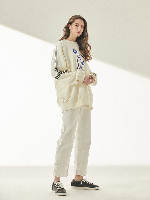  EMBROIDERY SWEAT SHIRT OSSSH-148-IV