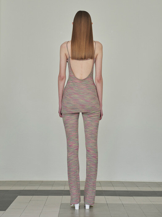 COLOR MIX BANDING PANTS(PINK)