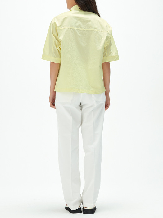 OVERSIZED SHORT-SLEEVE JACKET LEMON