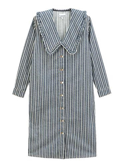  LOOSE FIT SHIRT DRESS_DARK INDIGO