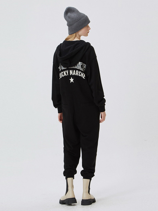 WE LIKE Sweat Jump Suit_QWDEX21560BKX