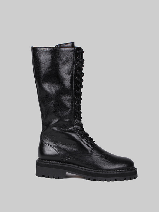 rim050 laceup high boots (black)