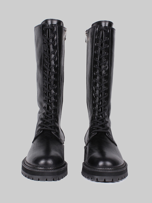 rim050 laceup high boots (black)