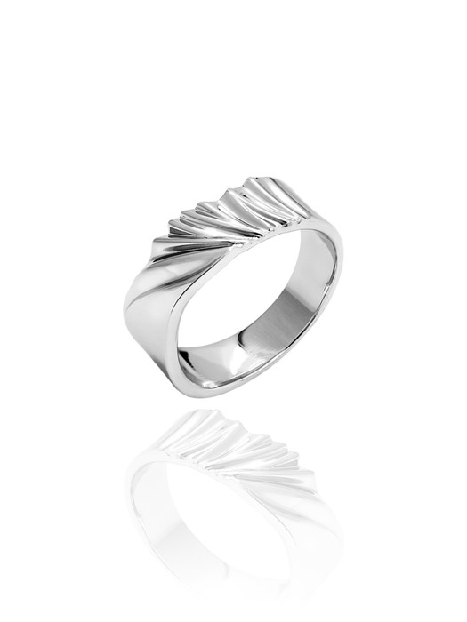 Lennox silver couple ring(women)