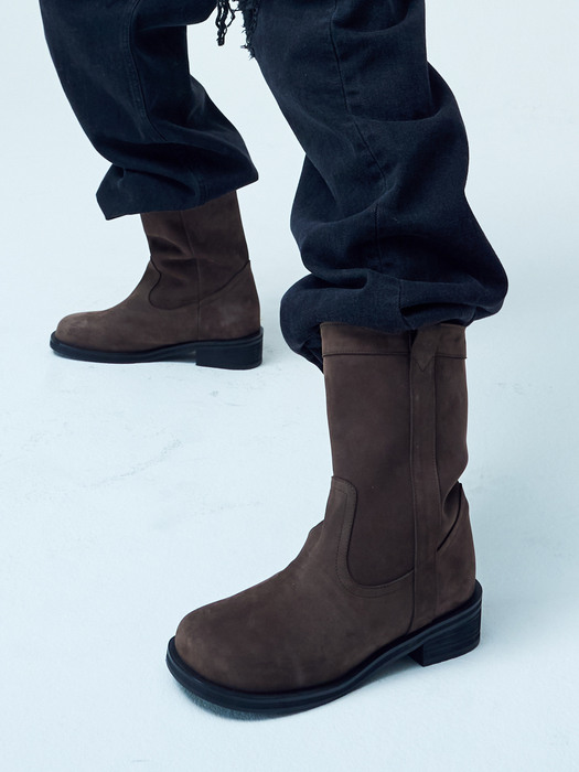 Homs middle boots(Brown)