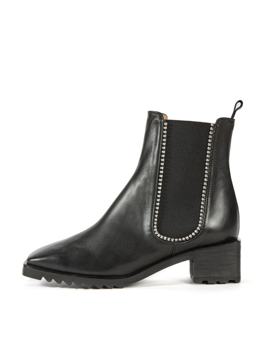 Marble Chelsea Boots_Black