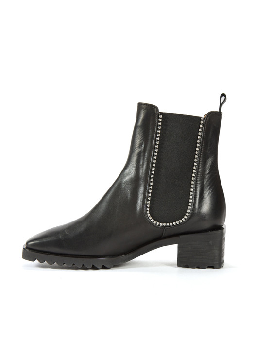 Marble Chelsea Boots_Black
