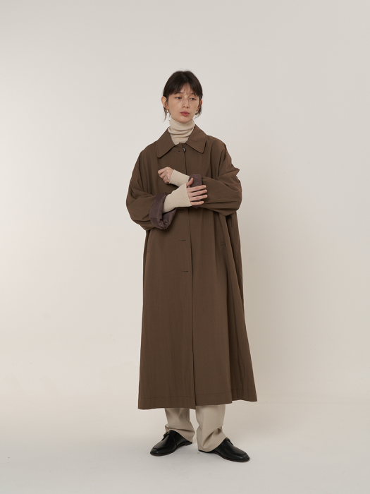 Moana long Trench coat , mocha