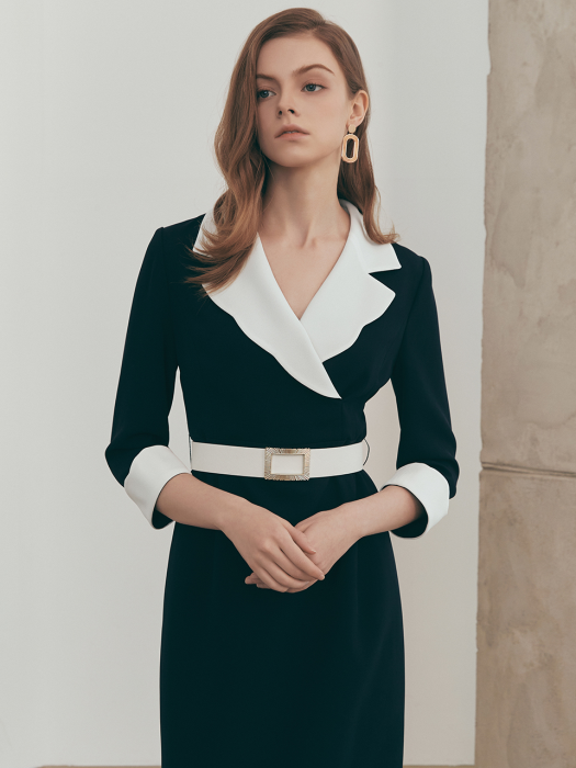 Chelsea / Collar Belted Dress
