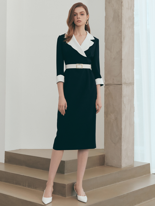 Chelsea / Collar Belted Dress