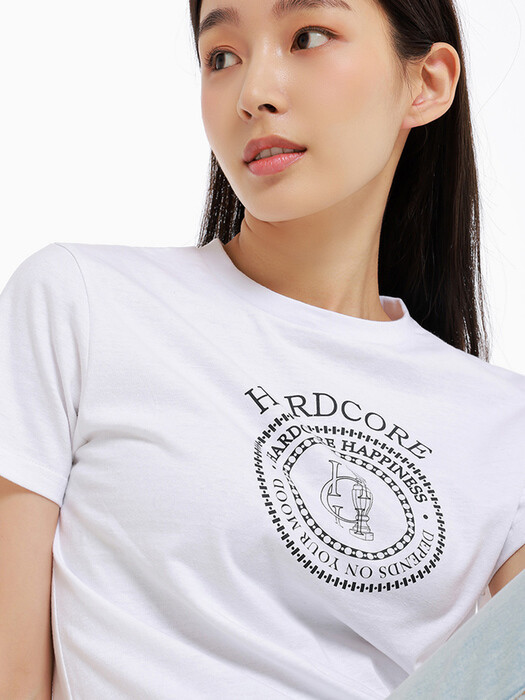 COLUM LOGO REGULAR HARDCORE TEE White