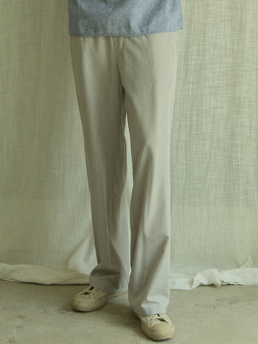 CP-803 Light long wide pants_Fog gray