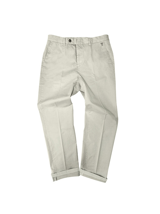 nora cotton wide fit pants - l.beige