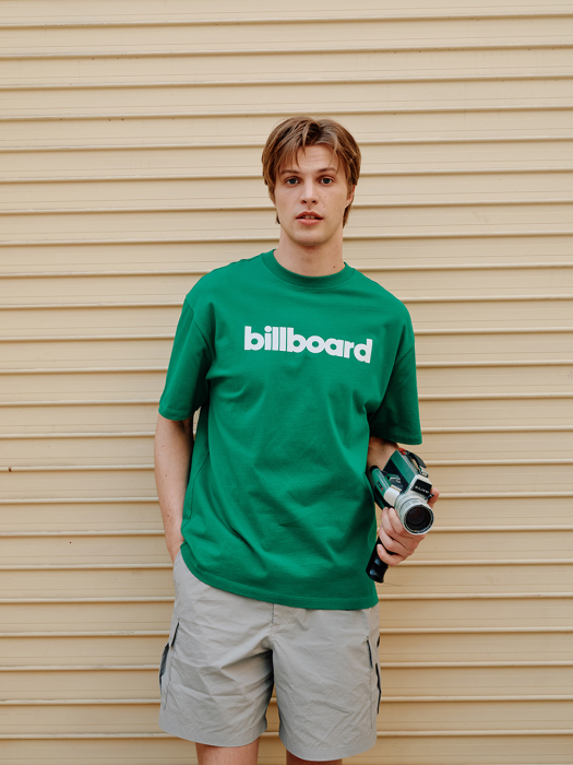 Billboard Big Logo Half T-Shirt_Green