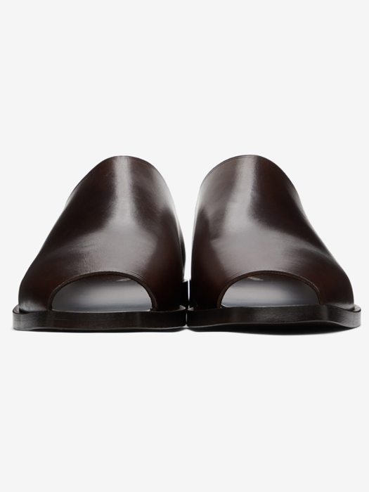 [WOMEN] 21FW FLAT MULES MIDNIGHT BROWN