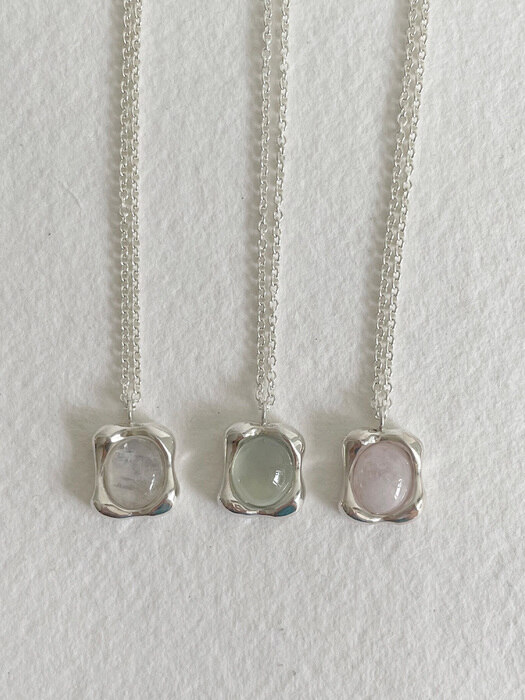 jenny gemstone necklace (3 colors)