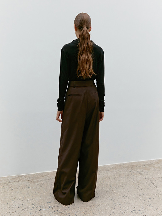 TWF ONE TUCK WIDE PANTS_2COLORS