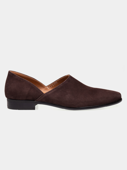 Luce_House Shoes D.Brown Suede / ALC028