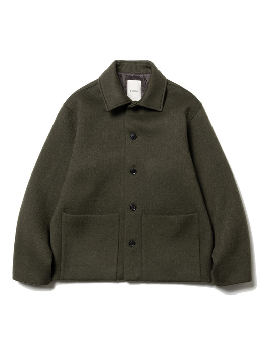 Wool Single Jacket Khaki