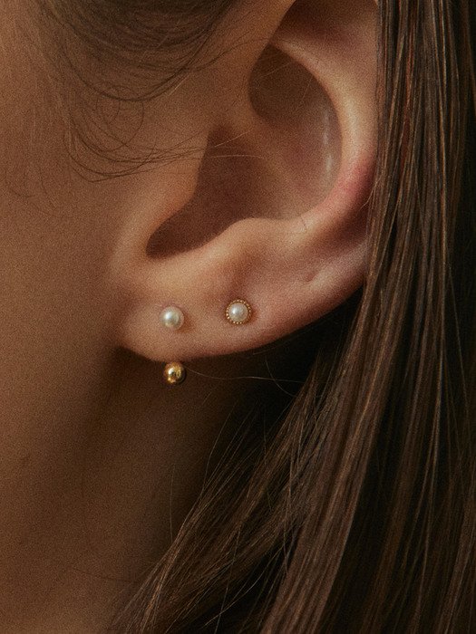 14k petit pearl earring(1EA)