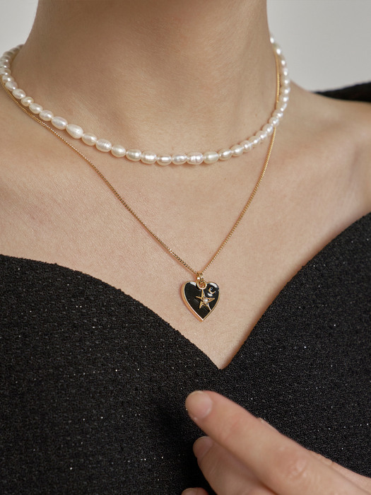 Heart Night Necklace