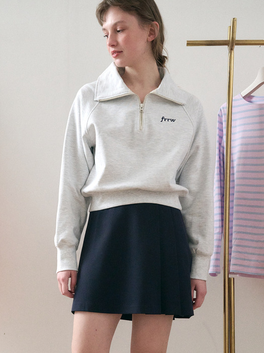 Half Zip-up Sweatshirt_2color