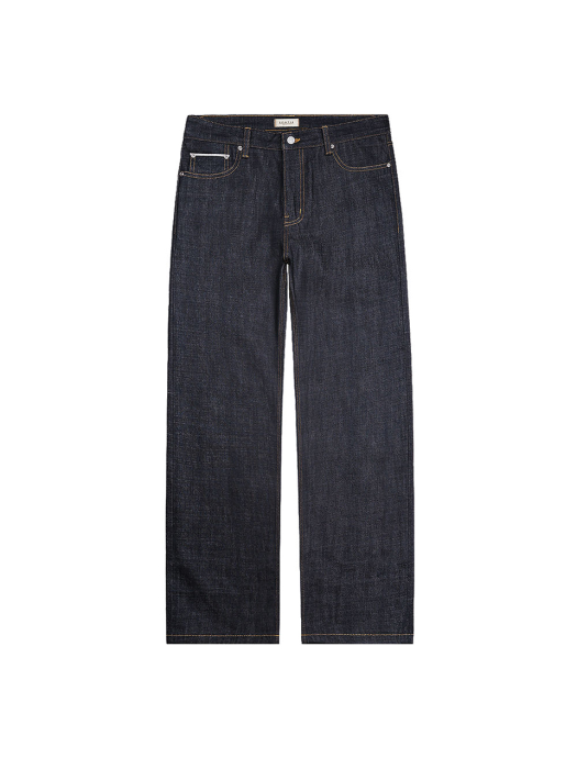 078 Raw Selvedge denim Jeans (Indigo Blue)