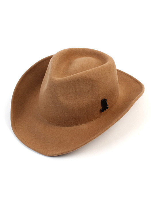 V Wire Beige Wool Fedora 울페도라