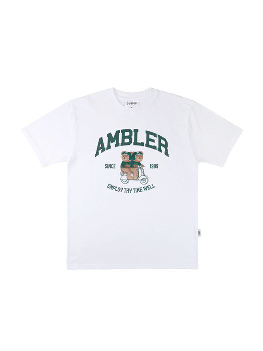 Delivery bear Over fit T-Shirts AS1014  (White)