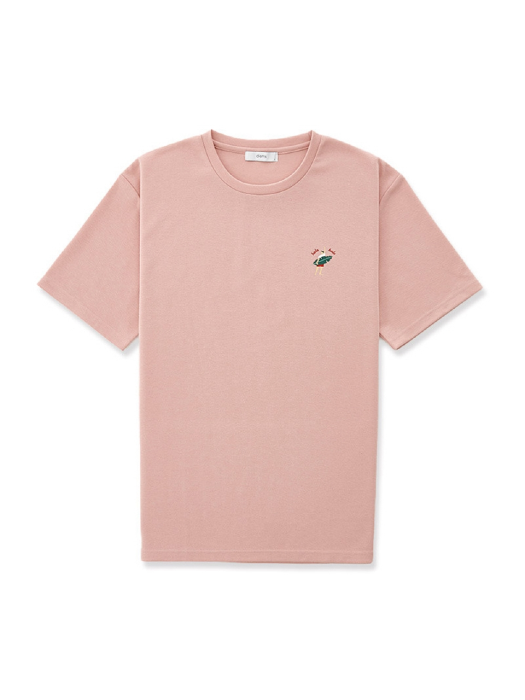 [DIEMS by STCO] 프린트 썸머 백프린트 티셔츠 (핑크)