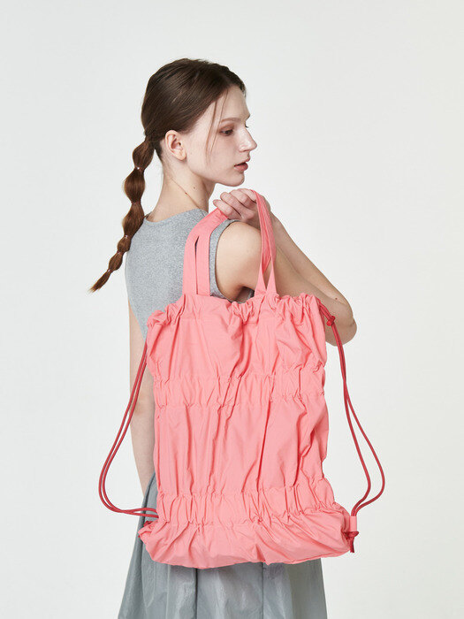 Tiered Banding Backpack_Pink