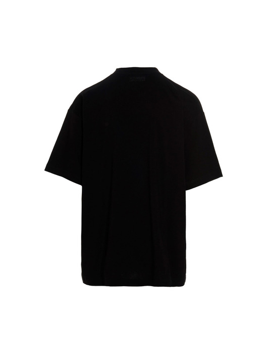 23SS 네온 로고 프린팅 티셔츠 블랙 UE52TR170B BLACK