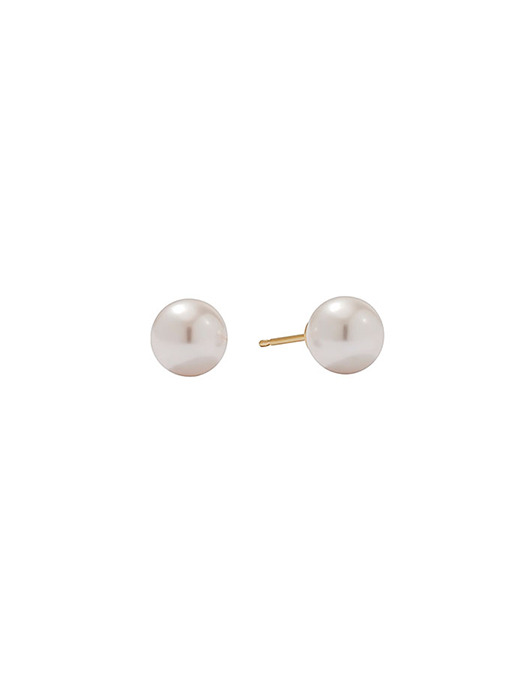 [14k gold] Deux.k.10 / haute pearl earring (10mm)