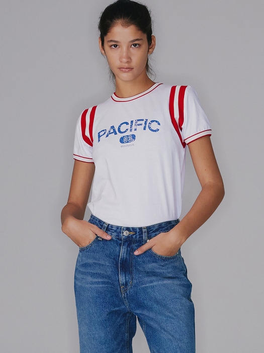 Pacific Line T-Shirt / White
