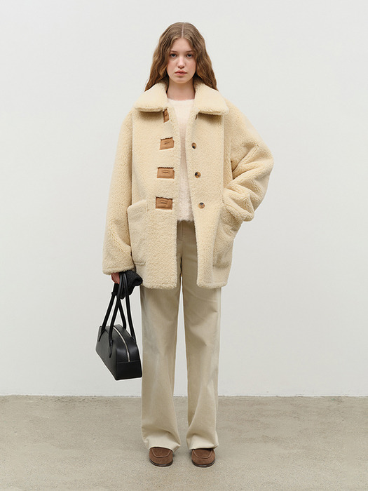 UNISEX REVERSIBLE SHEARLING JACKET CAMEL_UDJU4D121CM