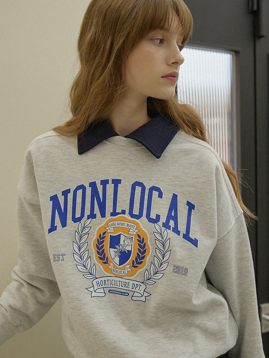 NLC Univ Sweatshirt - Light Grey
