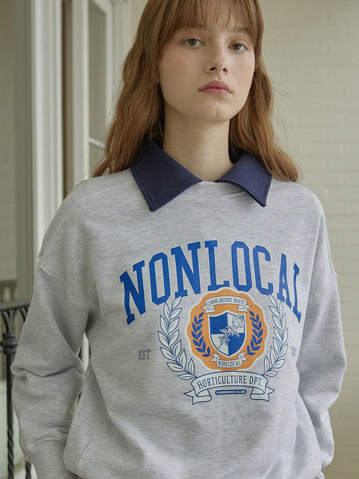 NLC Univ Sweatshirt - Light Grey