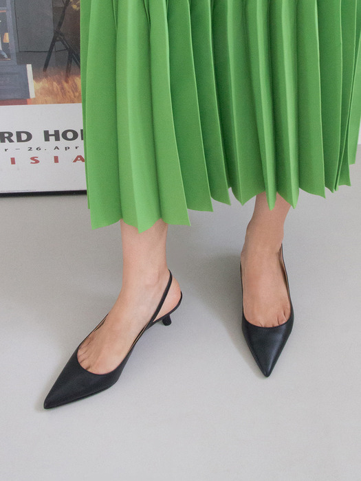 Plain slingback shoes kw2505 5cm