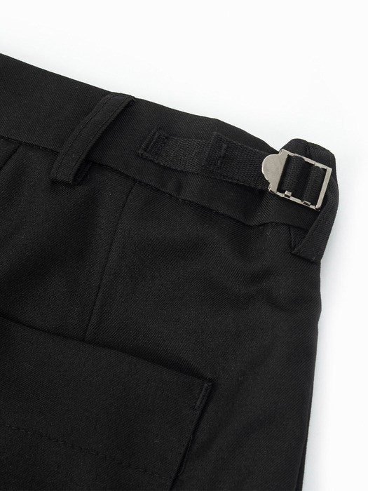CTO deep tuck pants (black)