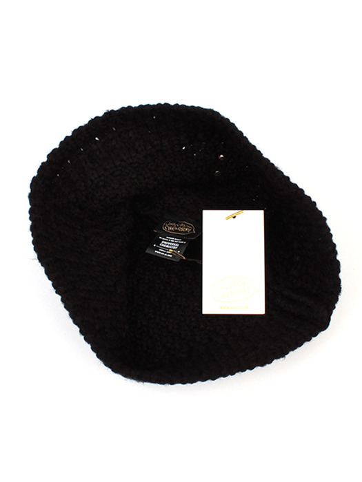 Onetone Black Knit Bucket Hat 버킷햇