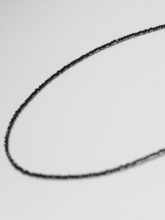 Classic Black Necklace (silver925)