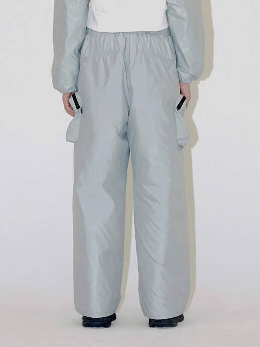 RECYCLED POLY PADDING PANTS (blue grey)