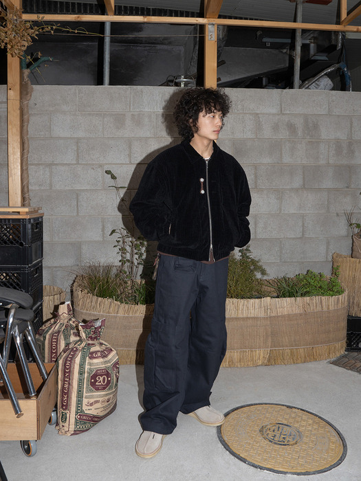 Lumping cargo pants / Navy charcoal