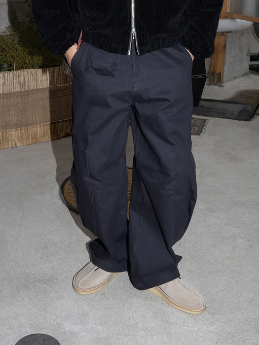 Lumping cargo pants / Navy charcoal