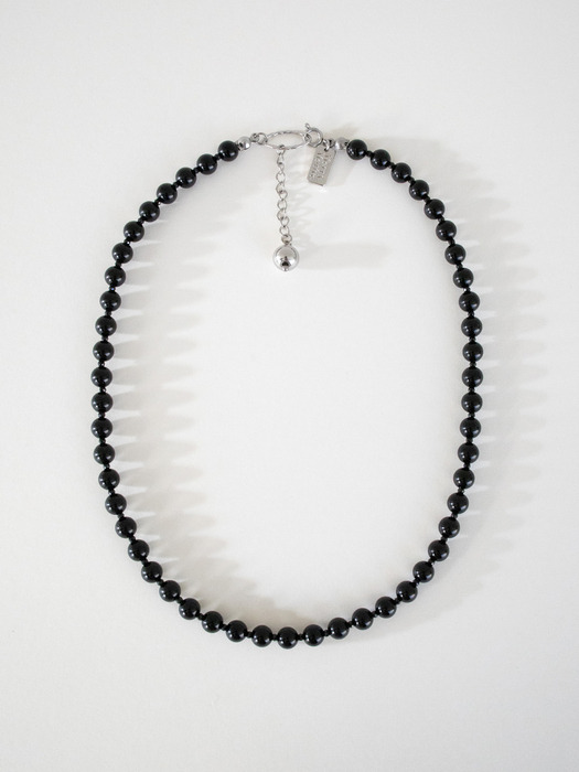 Black onyx surgical necklace