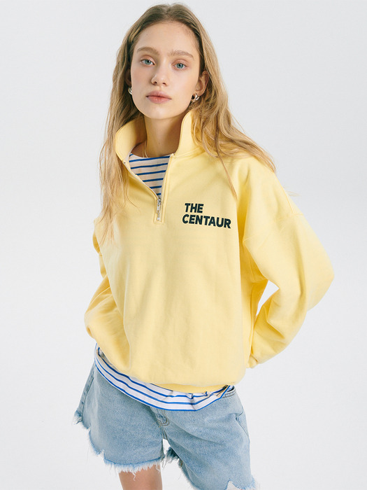 CENTAUR KK ZIP-UP SWEATSHIRT_YELLOW