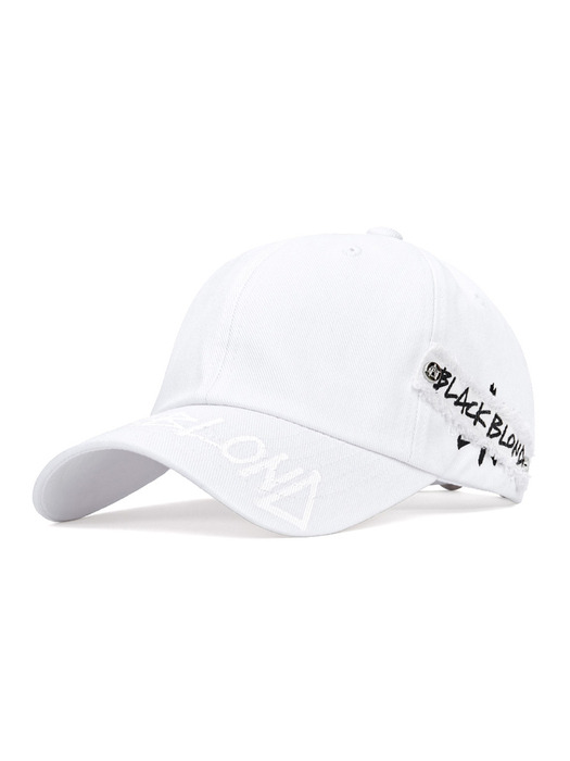 BBD Side Patch Shadow Graffiti Logo Cap (White)