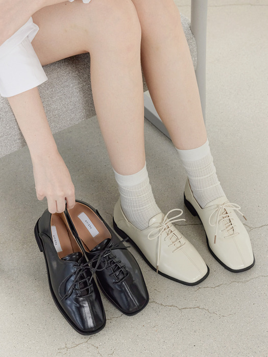 Verona 베로나 스퀘어토 투웨이 레이스업 로퍼_L018_3colors_1cm