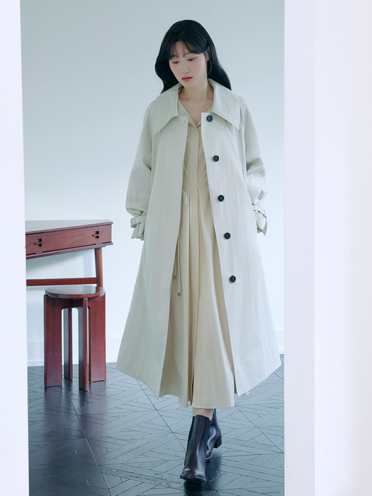 Big Collar Point Volume Sleeve Trench Coat NEW4SR201_9F