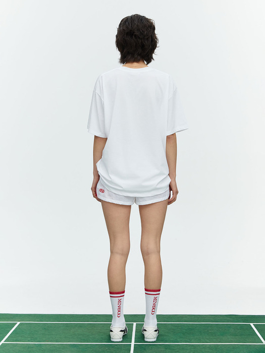 RUNNING TRACK NYLON SHORTS_WHITE